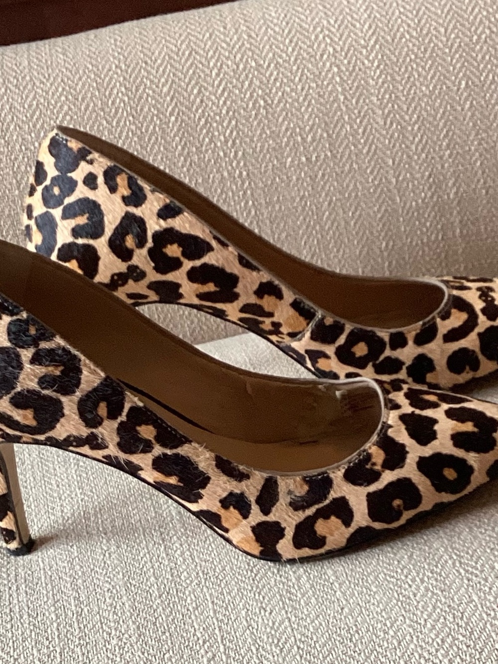 INC International Concepts Leopard Print Pumps in Tan and Black
